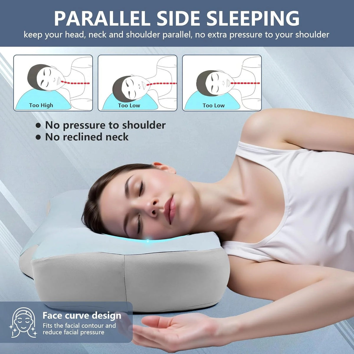 Orthopedic Latex Neck Pillow Slow Rebound