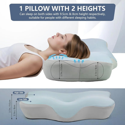 Orthopedic Latex Neck Pillow Slow Rebound